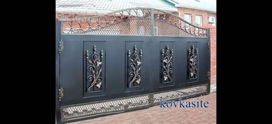 кованые ворота на заказ в москве №34